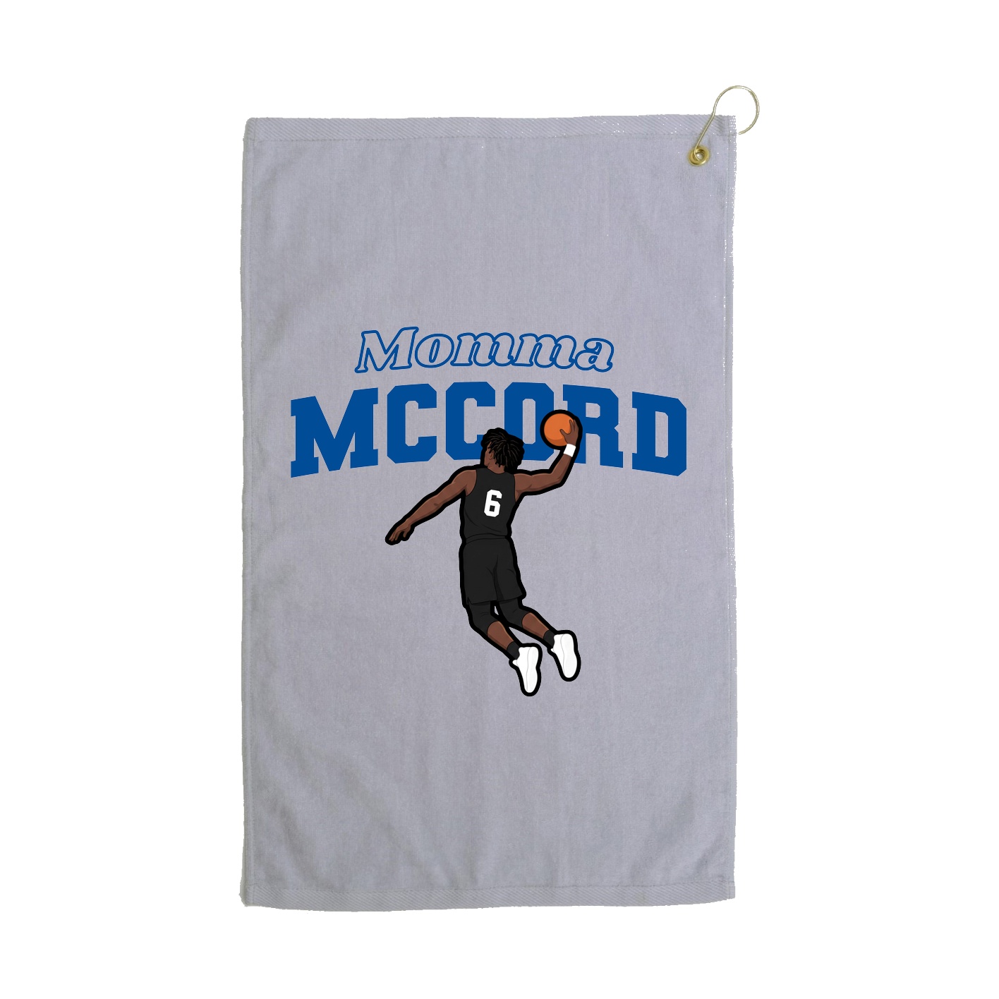 Golf Towel — Mothers Day Block in Grey