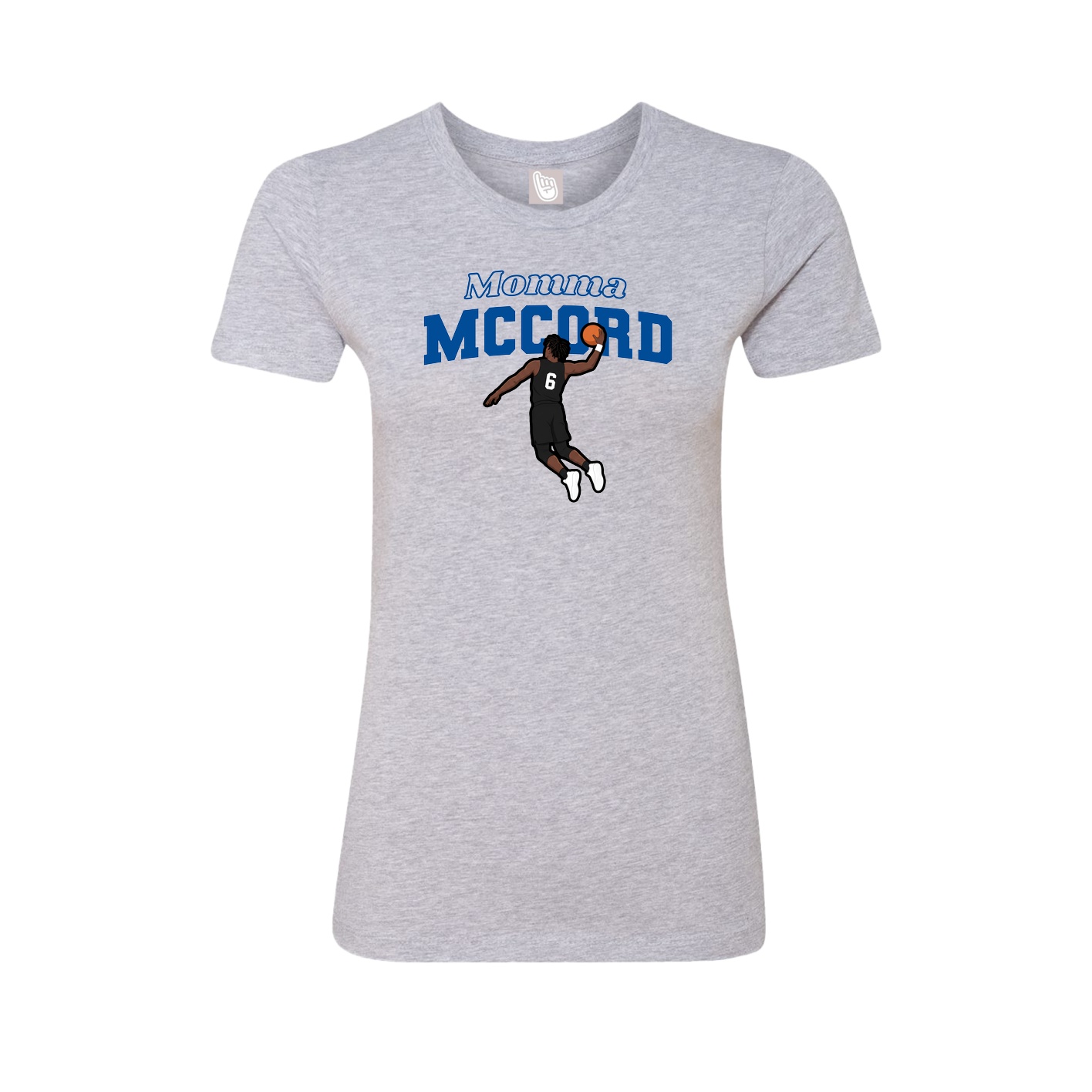 Womens Tee — Mothers Day Block in Grey