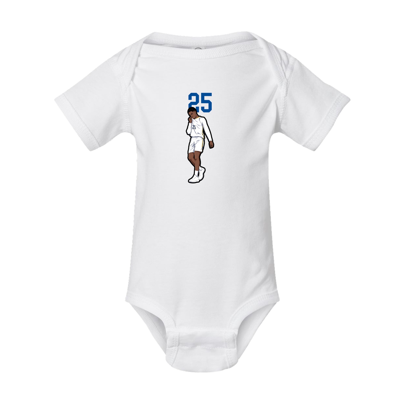 Baby Onesie — Number Top in White