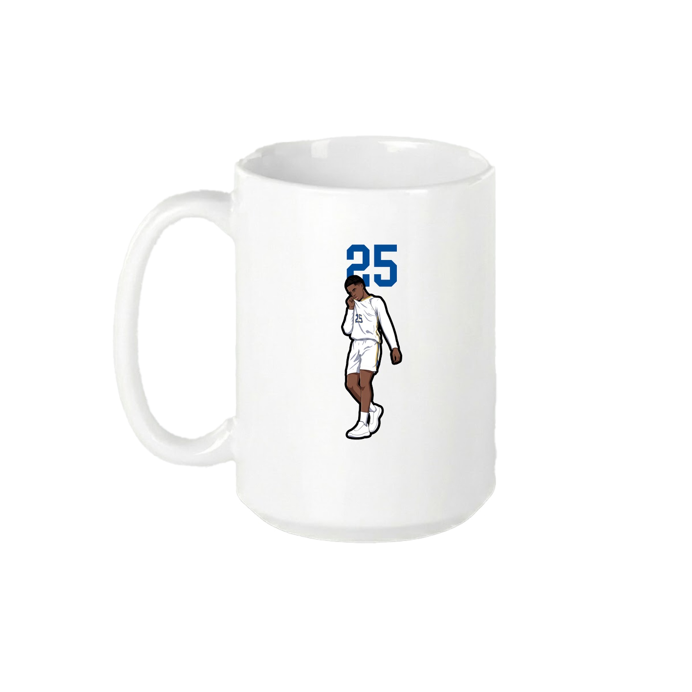 15oz Coffee Mug — Number Top in White