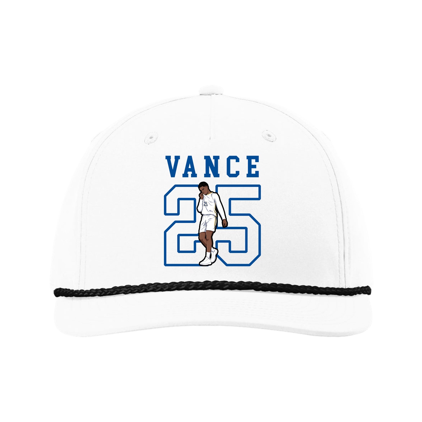 Five-Panel Classic Rope Cap — Shirsey in White
