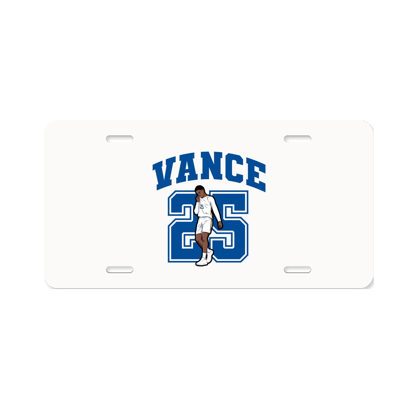 License Plate — Number in Classic