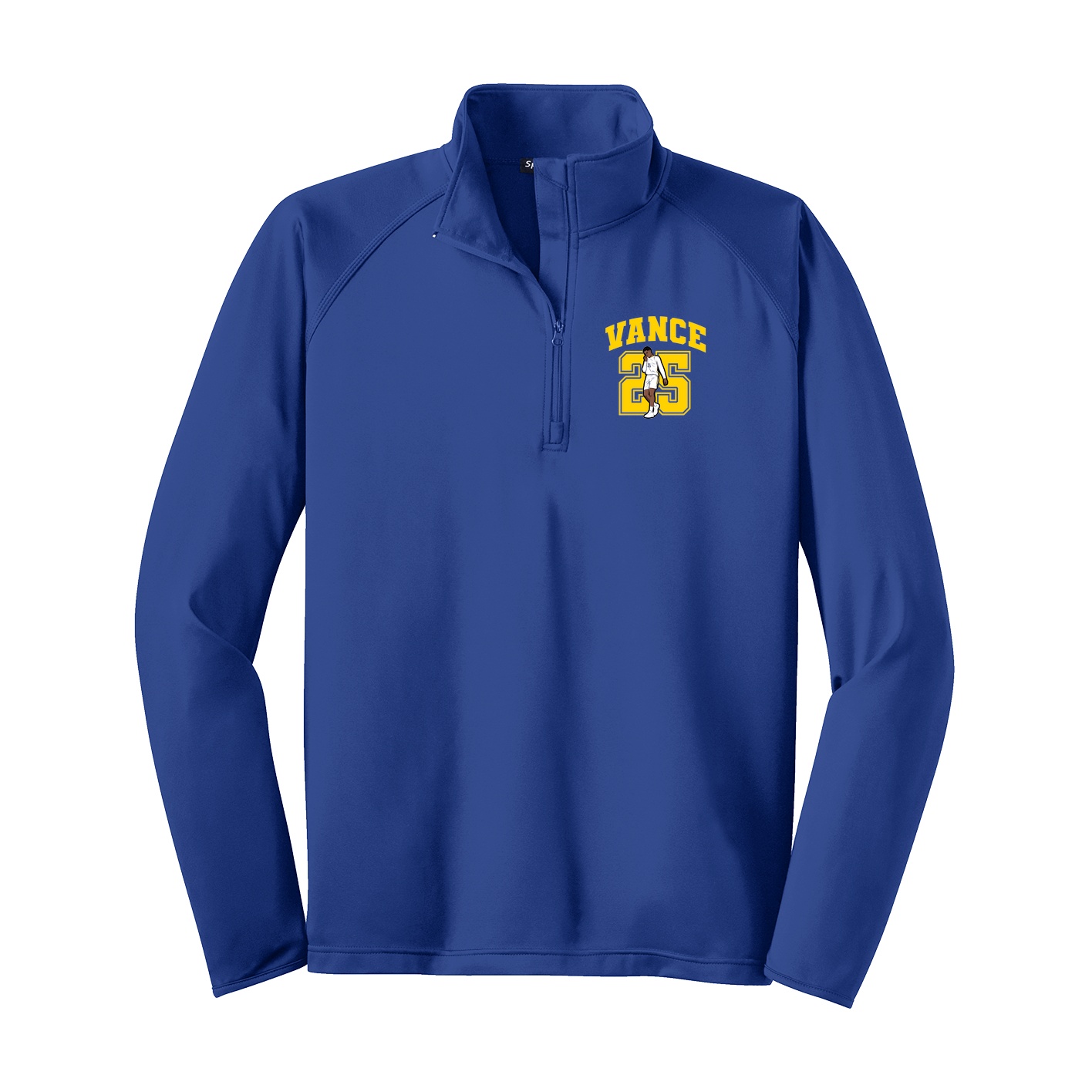 Q-Zip Pullover — Number in Royal
