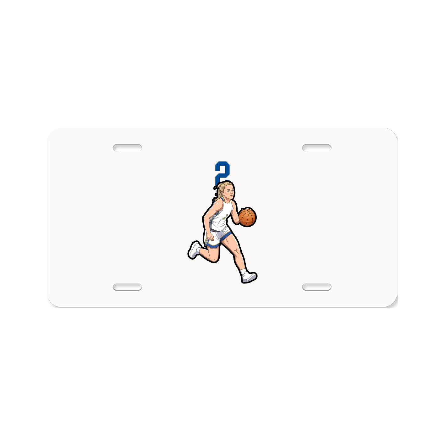 License Plate — Number Top in Classic