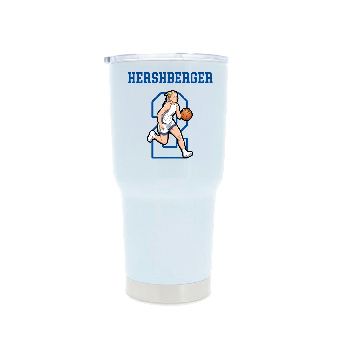 30oz Stainless Steel Tumbler — Shirsey in White