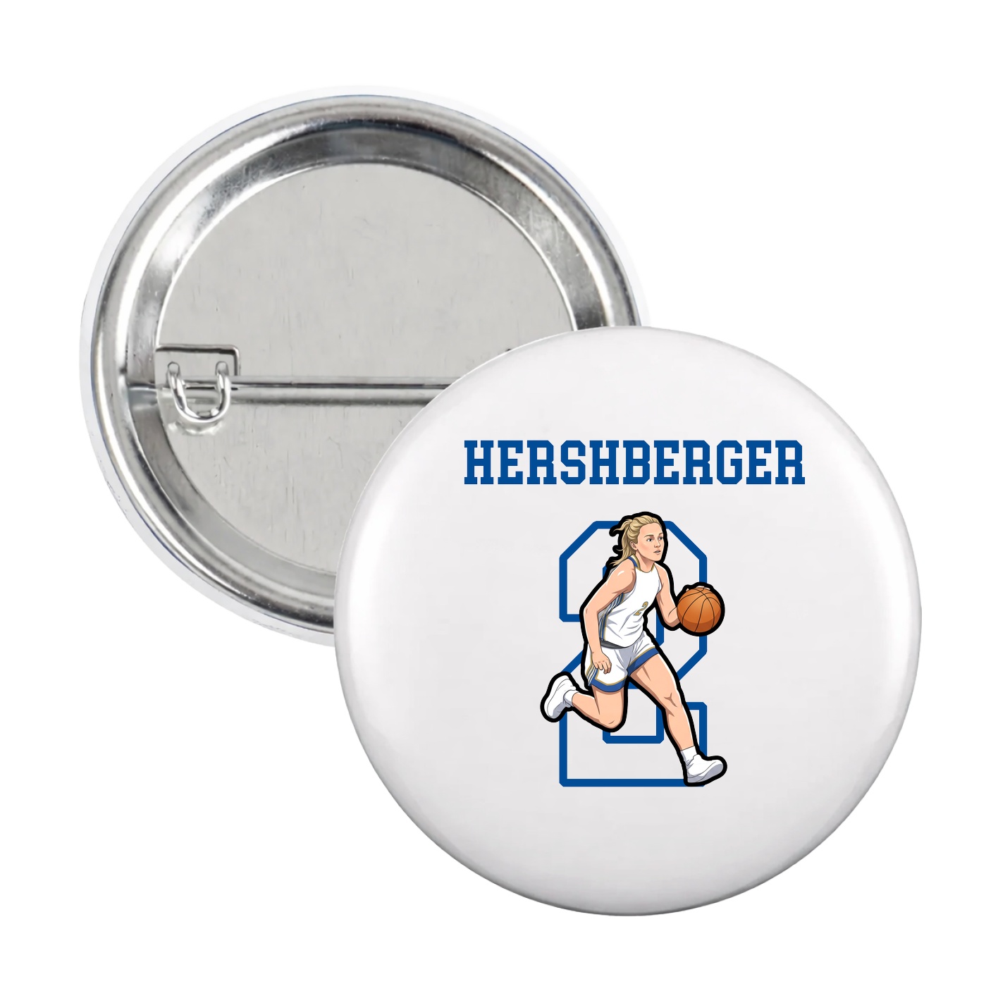 Game Day Button — Shirsey in White