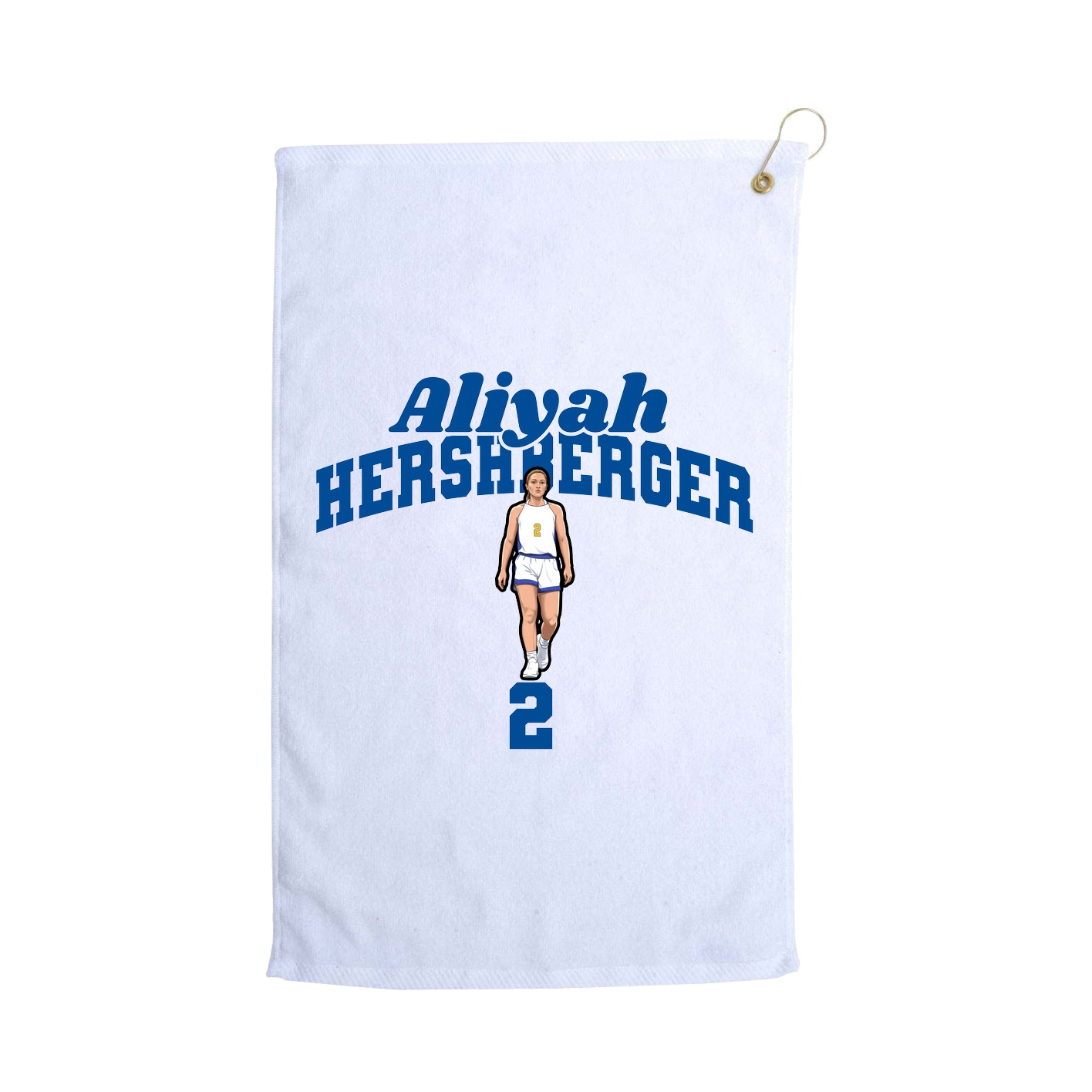 Golf Towel — Signature Arch in White
