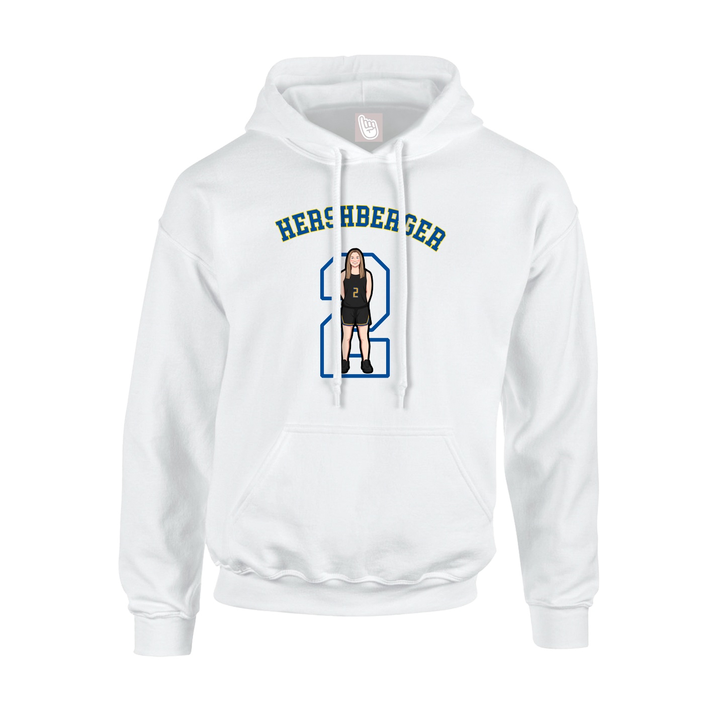 Youth Hoodie — Shirsey Arch in White