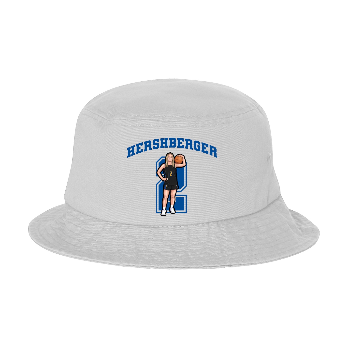 Bucket Cap — Number in White