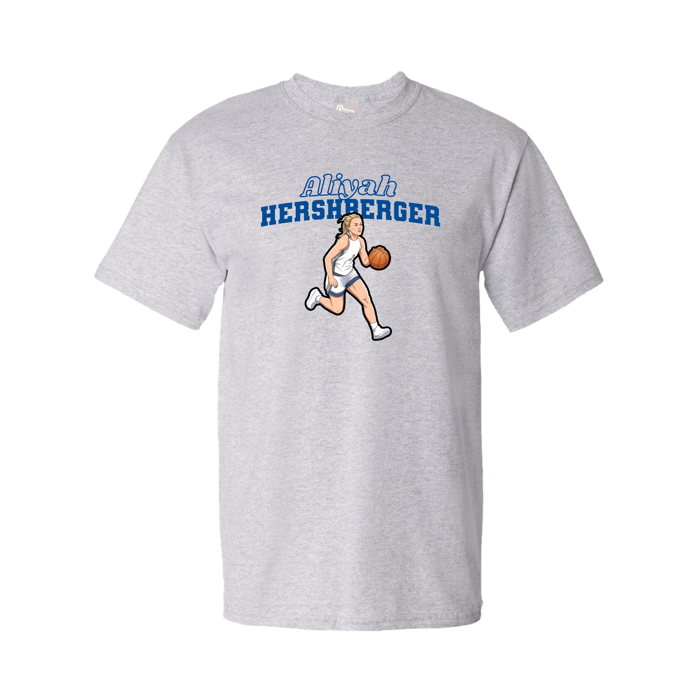 Youth Tee — Name Arch in Grey