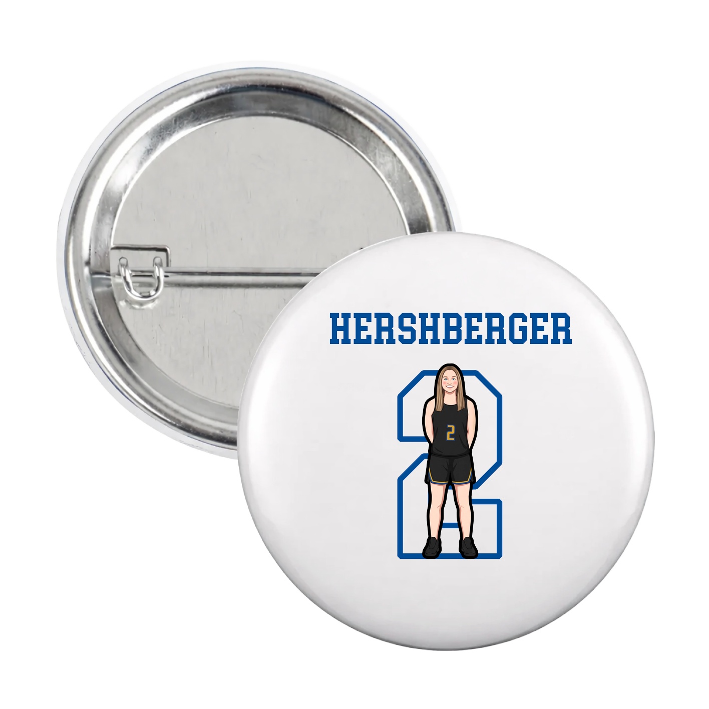 Game Day Button — Shirsey in White