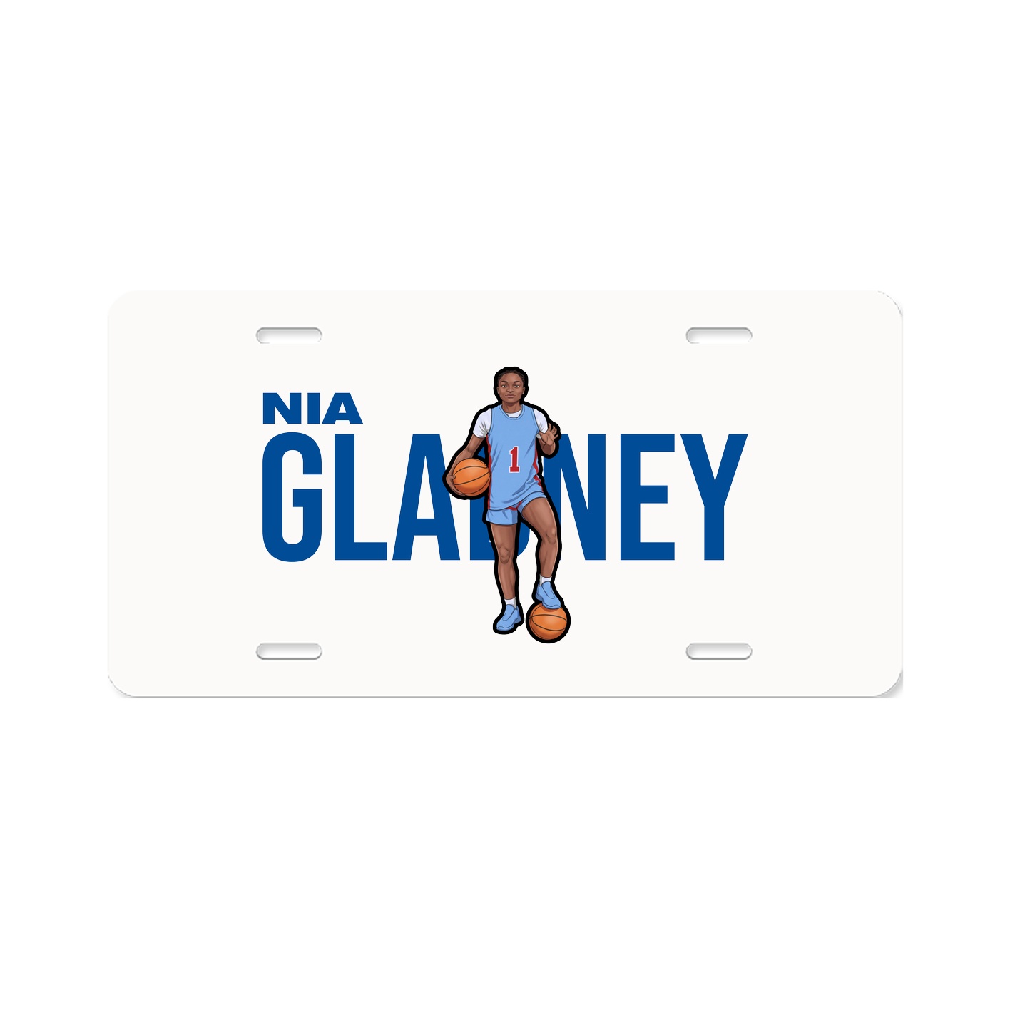License Plate — Player Name in Classic