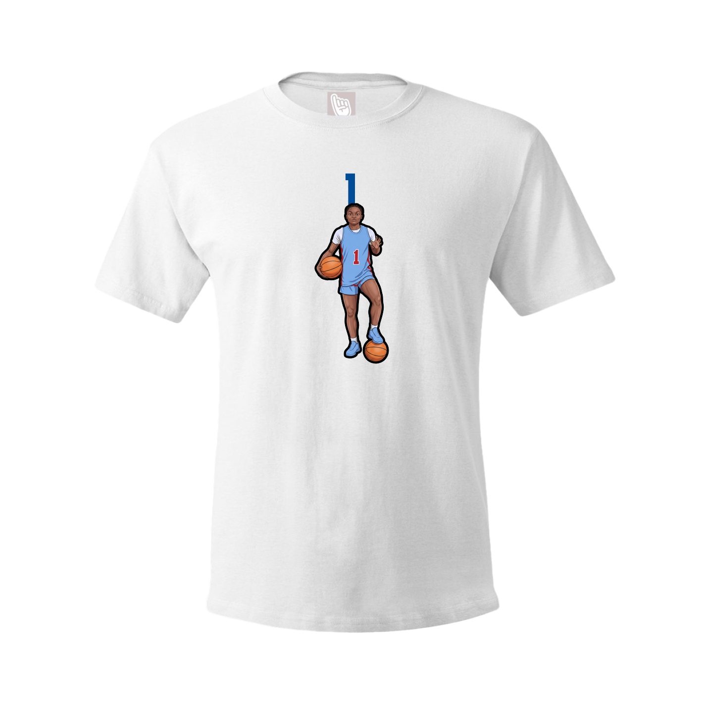 Tee — Number Top in White