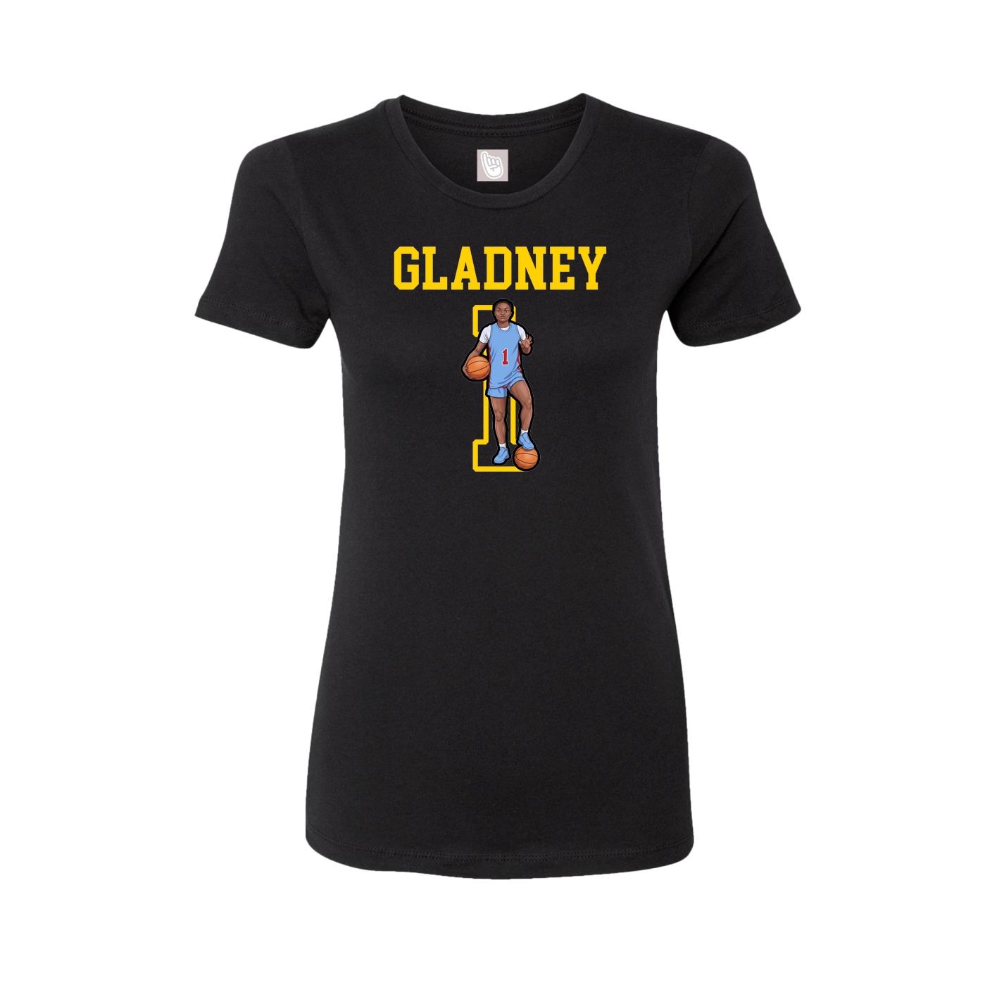 Fitted Women's Tee — Shirsey in Black