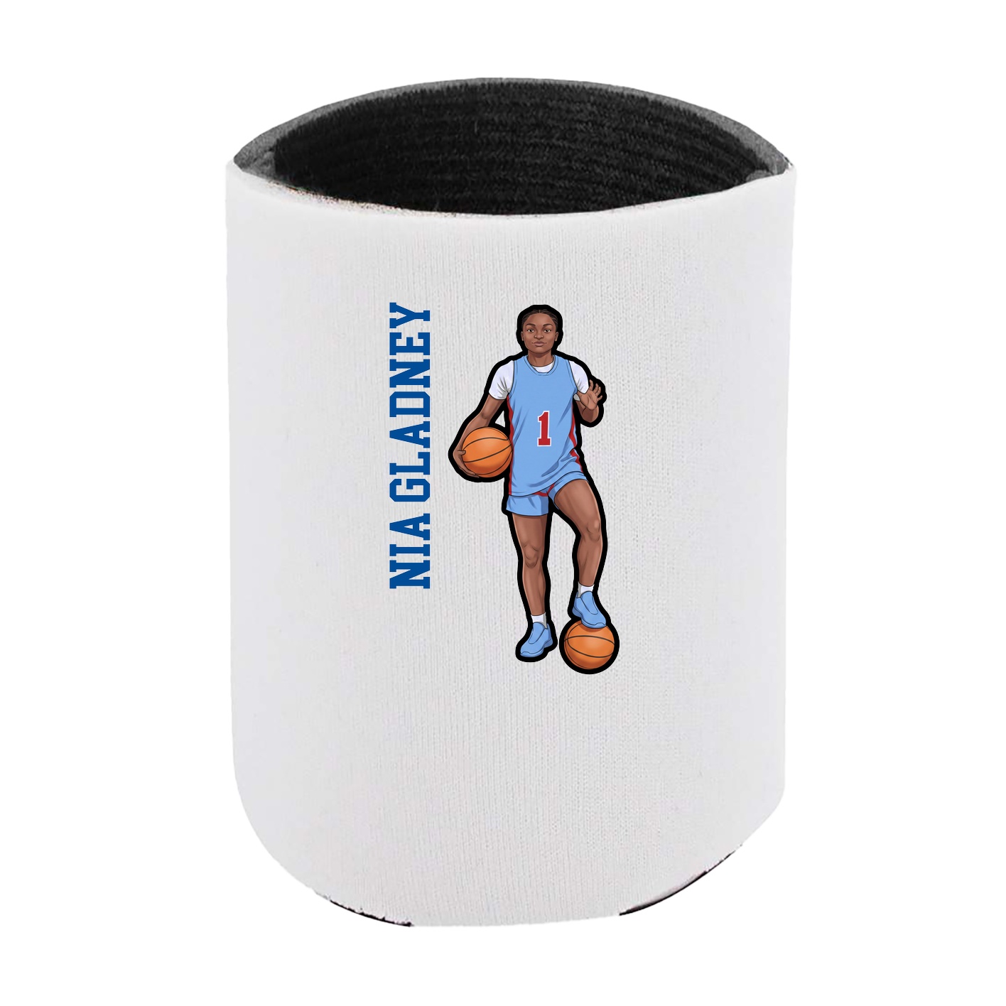 Can Holder — Name Vertical in White