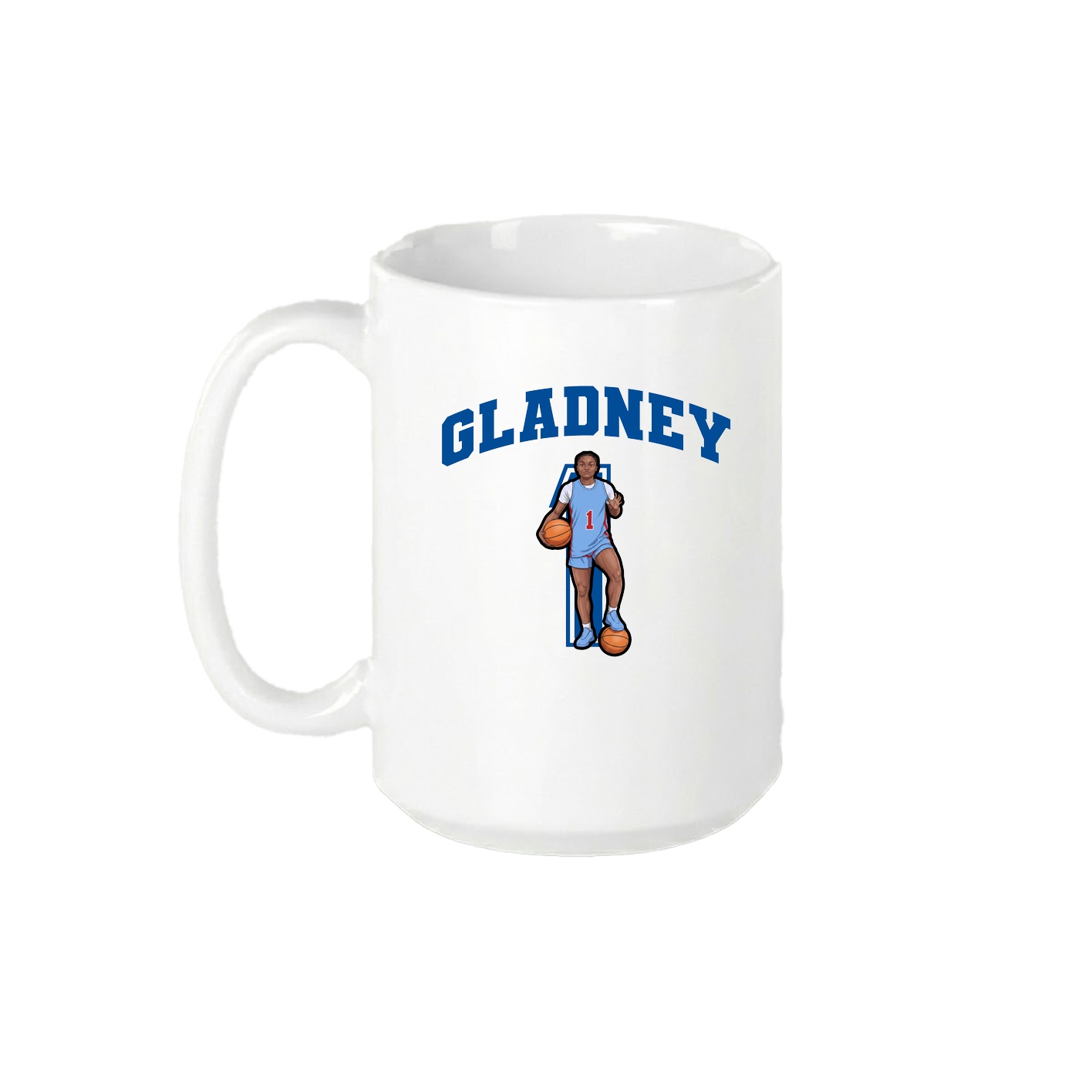 15oz Coffee Mug — Number in White