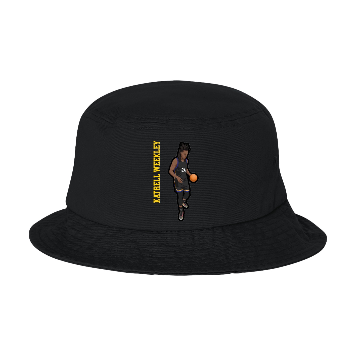 Bucket Cap — Name Vertical in Black