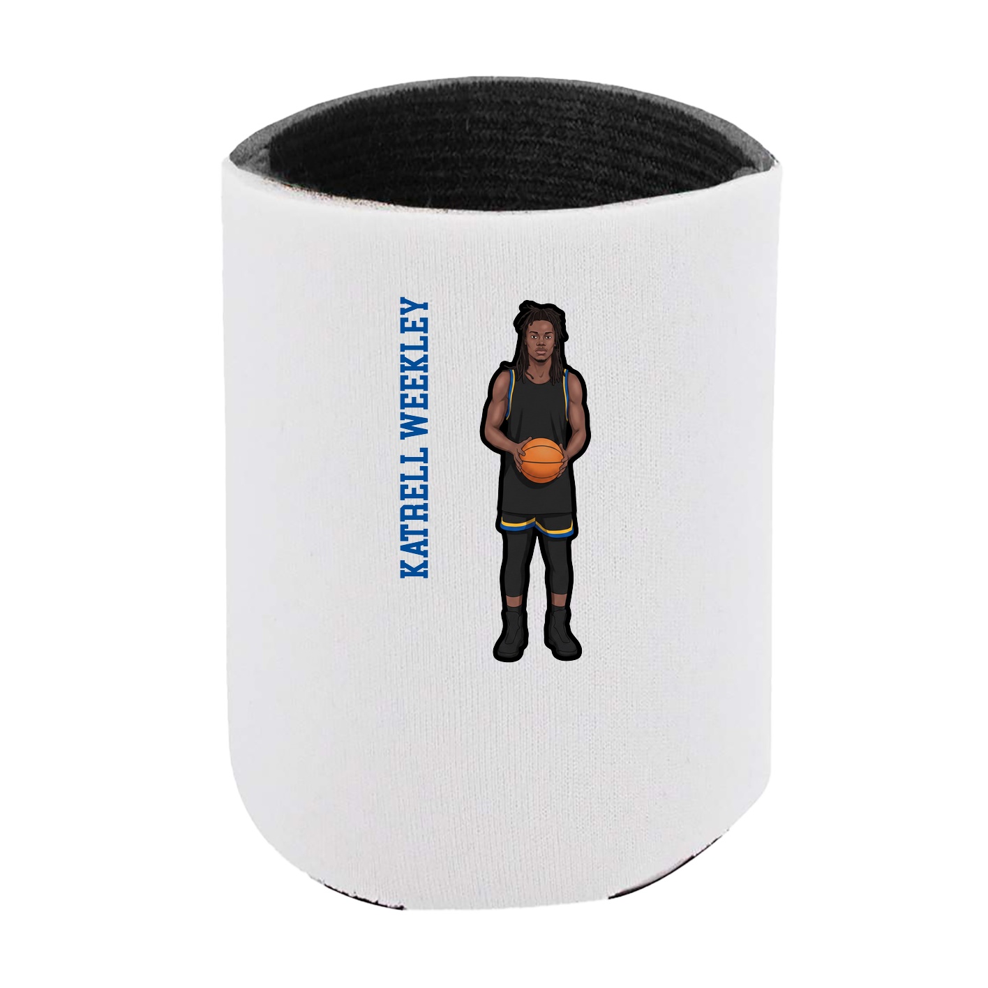 Can Holder — Name Vertical in White