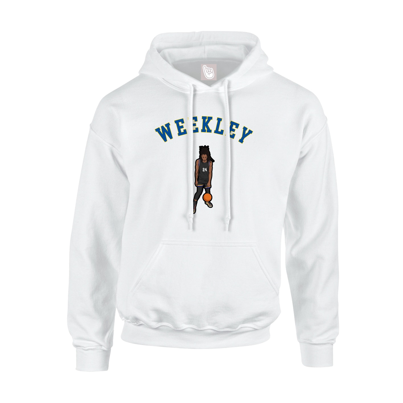 Youth Hoodie — Shirsey Arch in White
