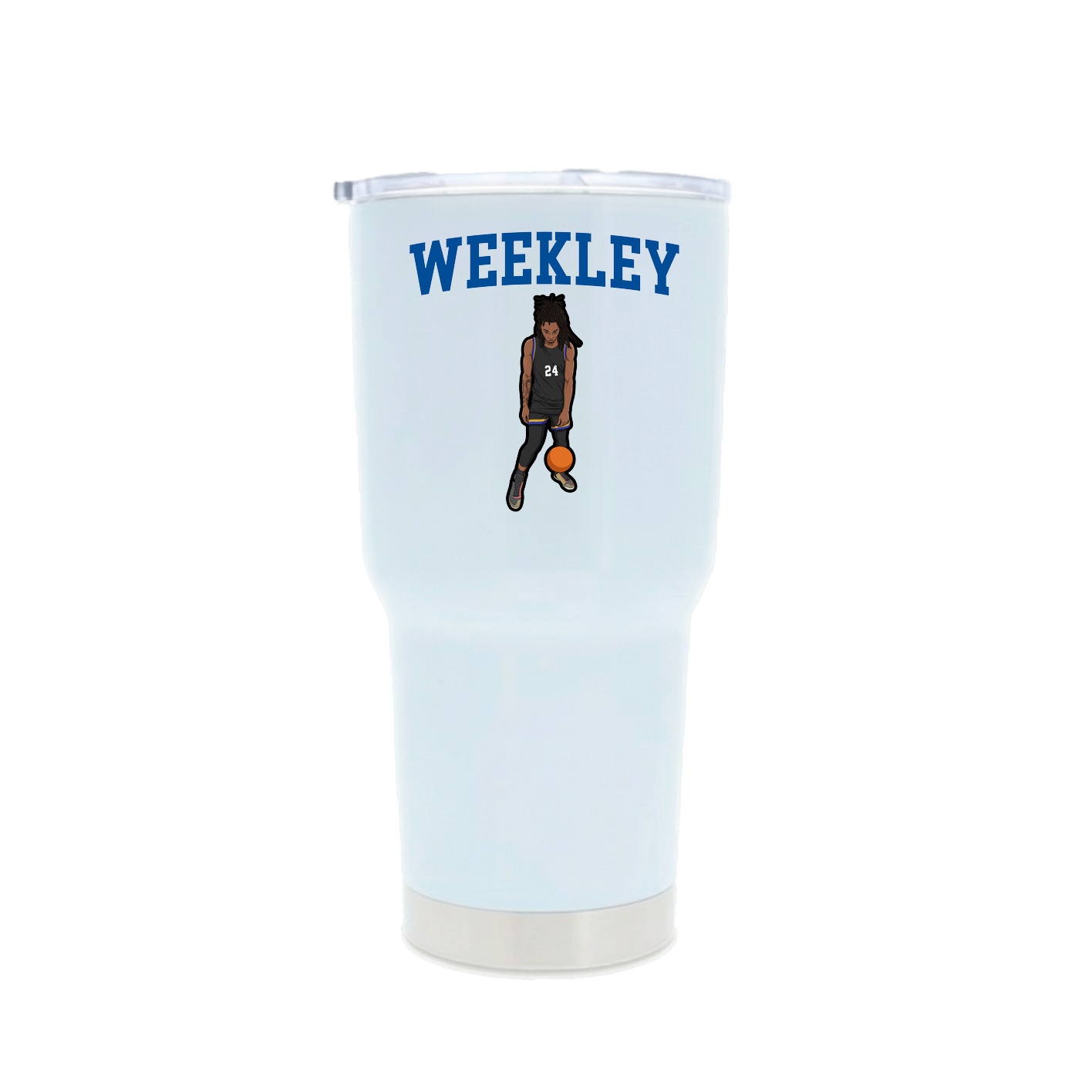 30oz Stainless Steel Tumbler — Shirsey in White