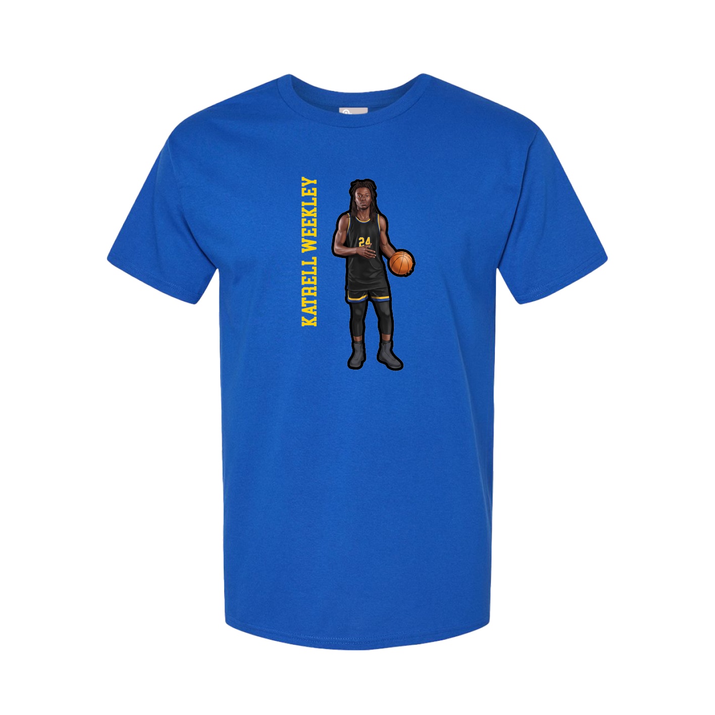 Tee — Name Vertical in Royal