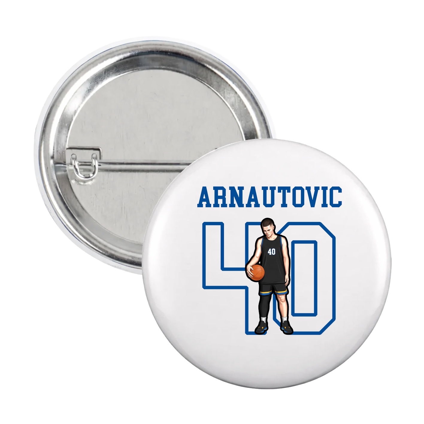 Game Day Button — Shirsey in White