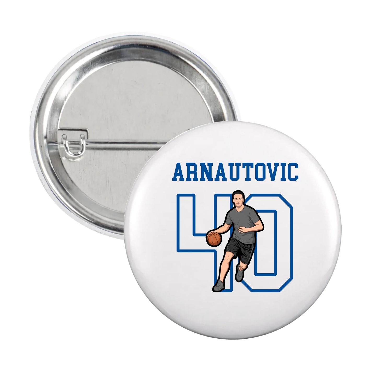 Game Day Button — Shirsey in White