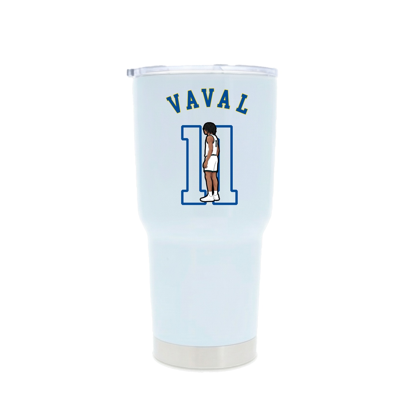 30oz Stainless Steel Tumbler — Shirsey Arch in White