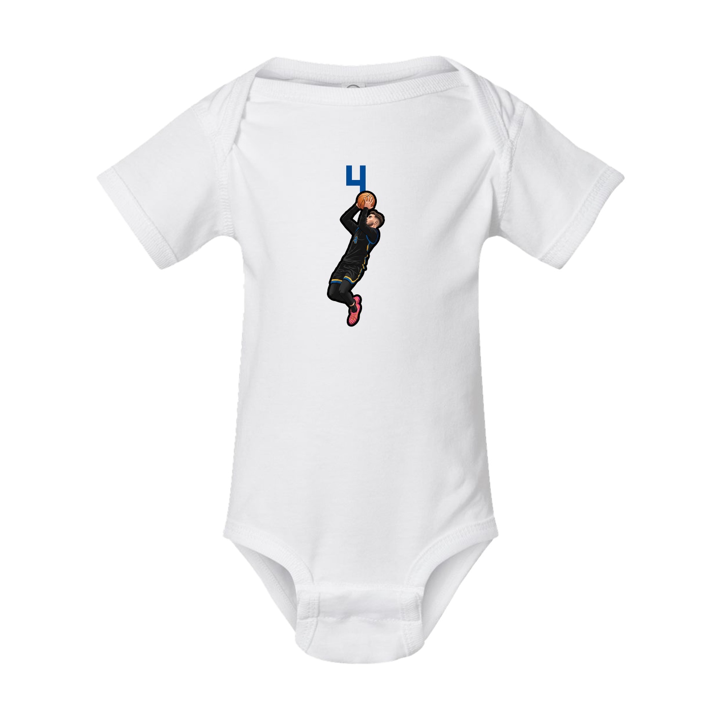Baby Onesie — Number Top in White