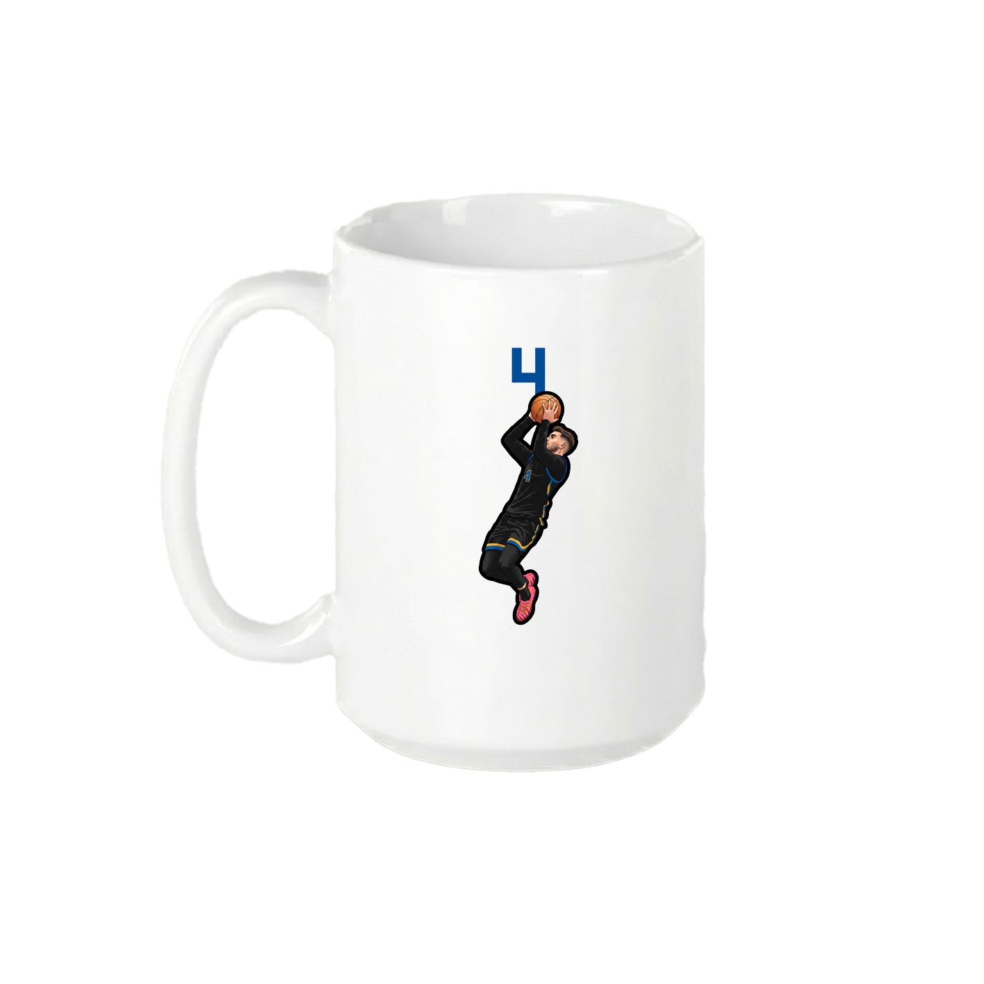 15oz Coffee Mug — Number Top in White