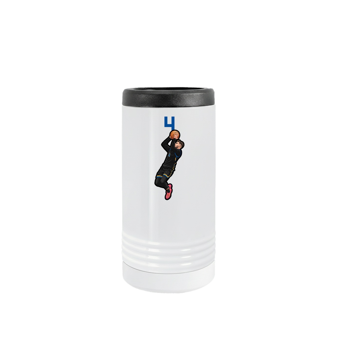 Slim Beverage Holder — Number Top in White