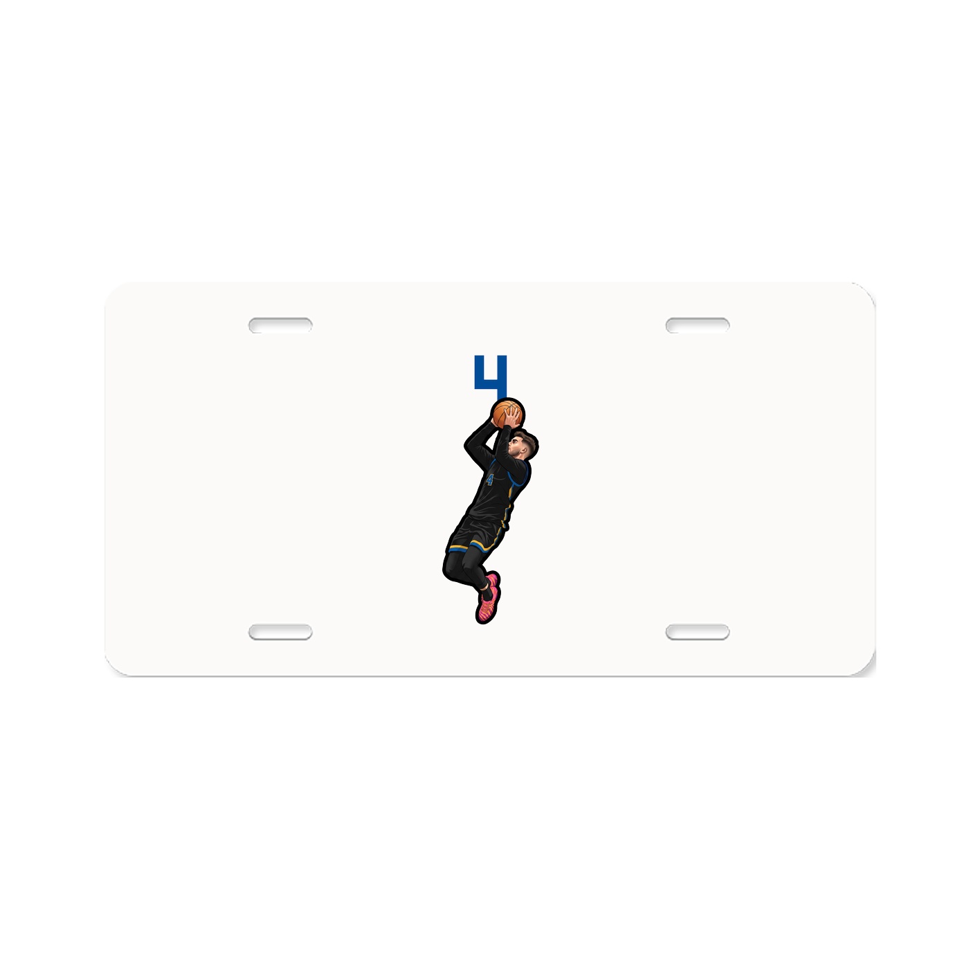 License Plate — Number Top in Classic