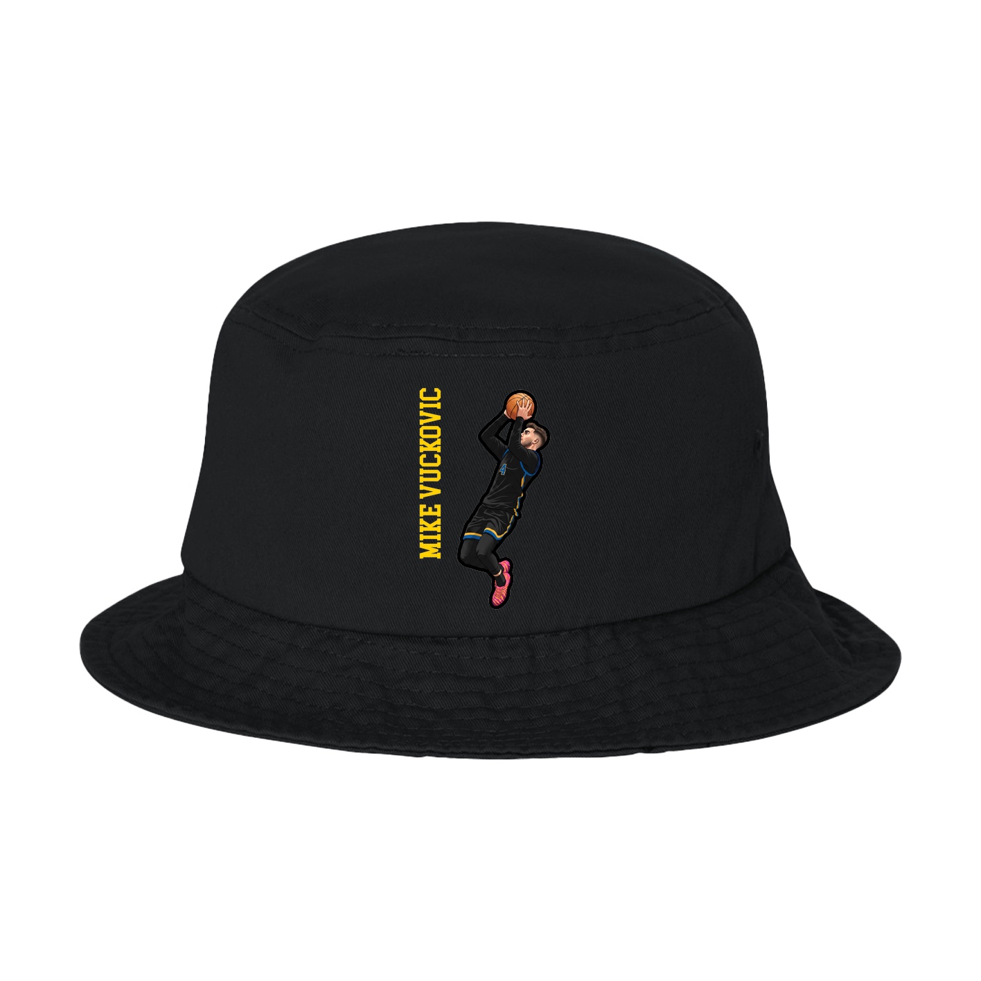 Bucket Cap — Name Vertical in Black
