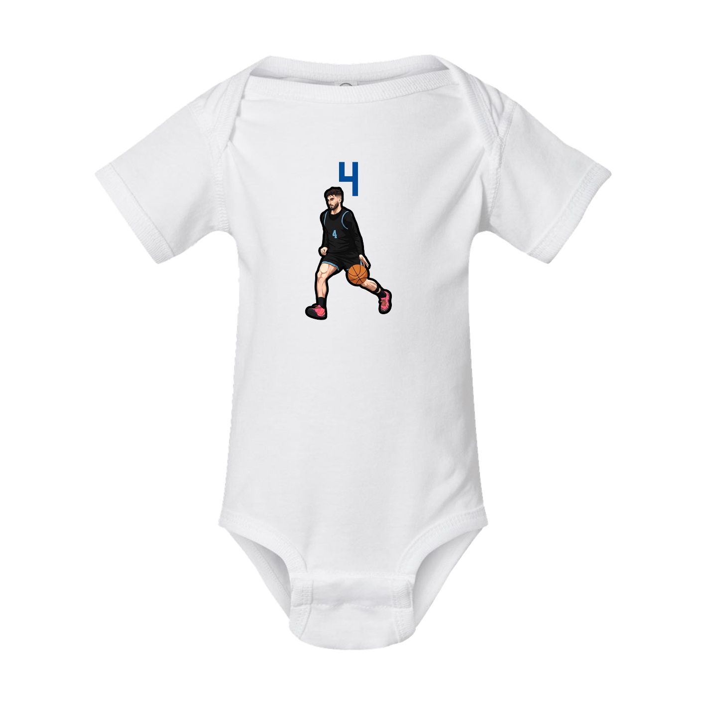 Baby Onesie — Number Top in White