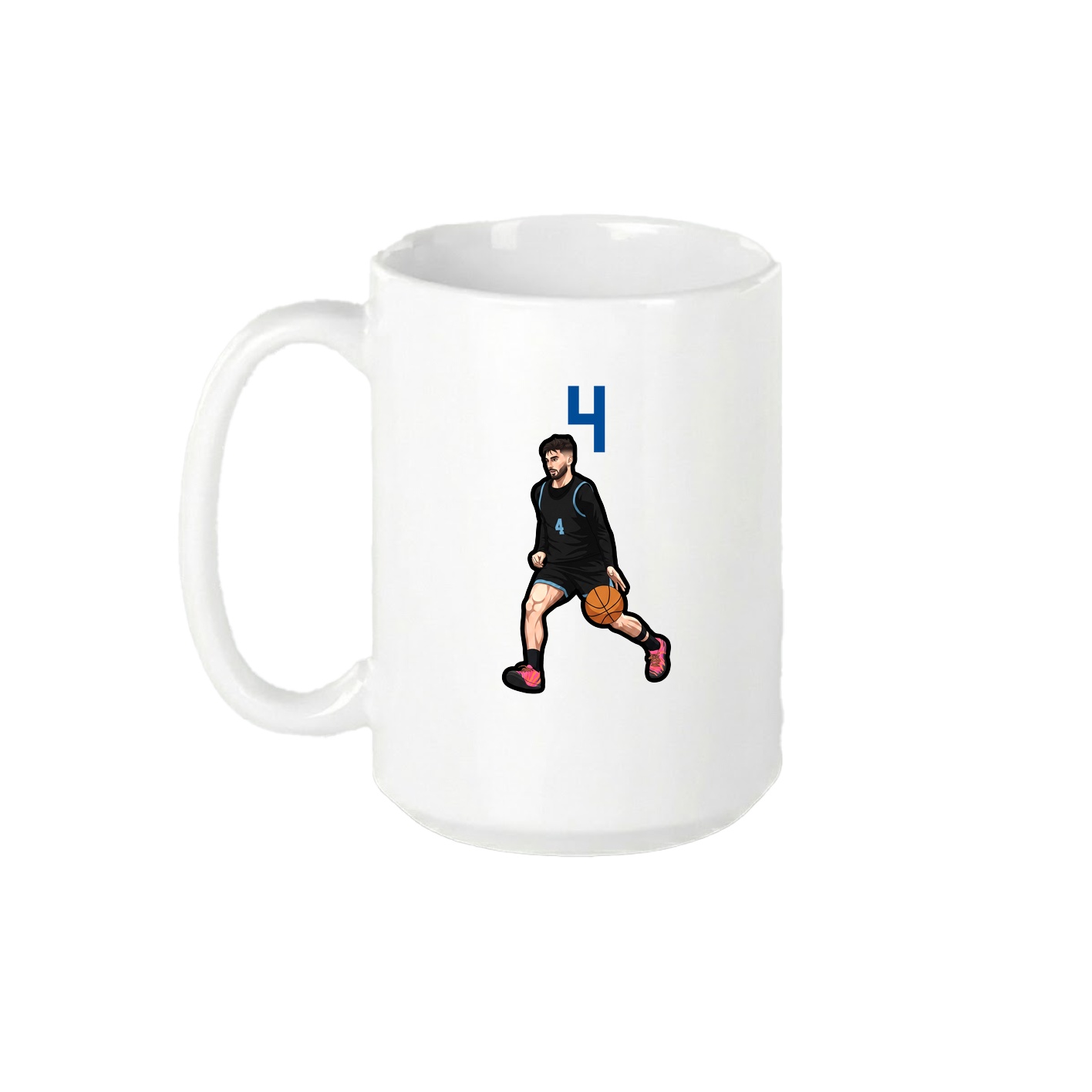 15oz Coffee Mug — Number Top in White