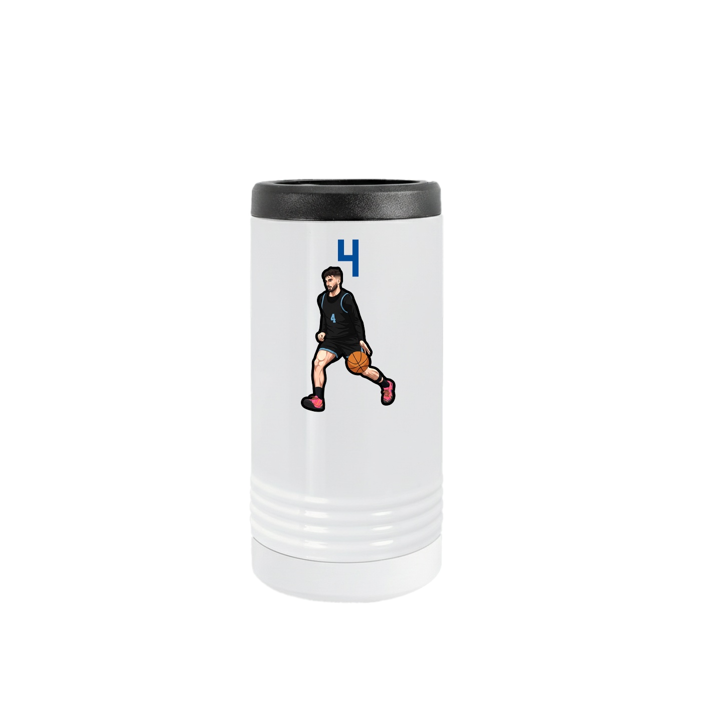 Slim Beverage Holder — Number Top in White
