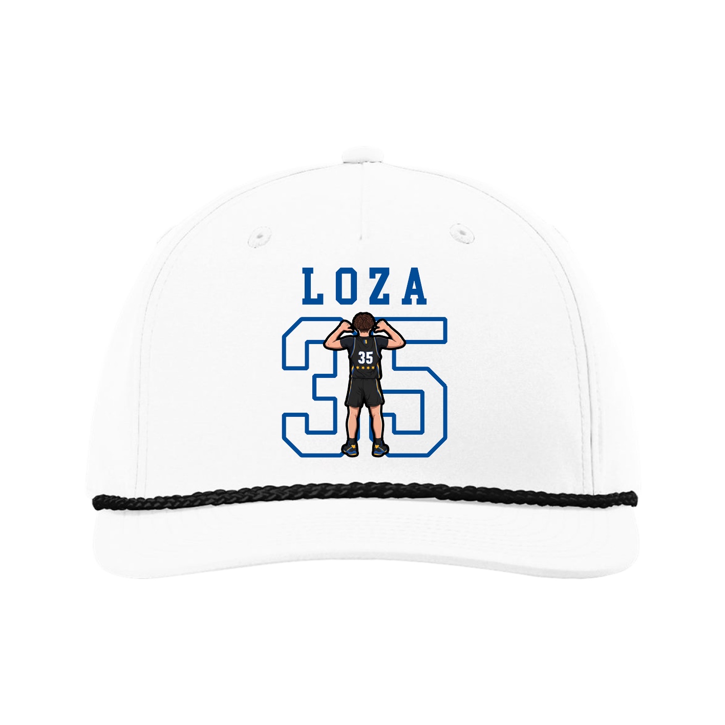 Five-Panel Classic Rope Cap — Shirsey in White