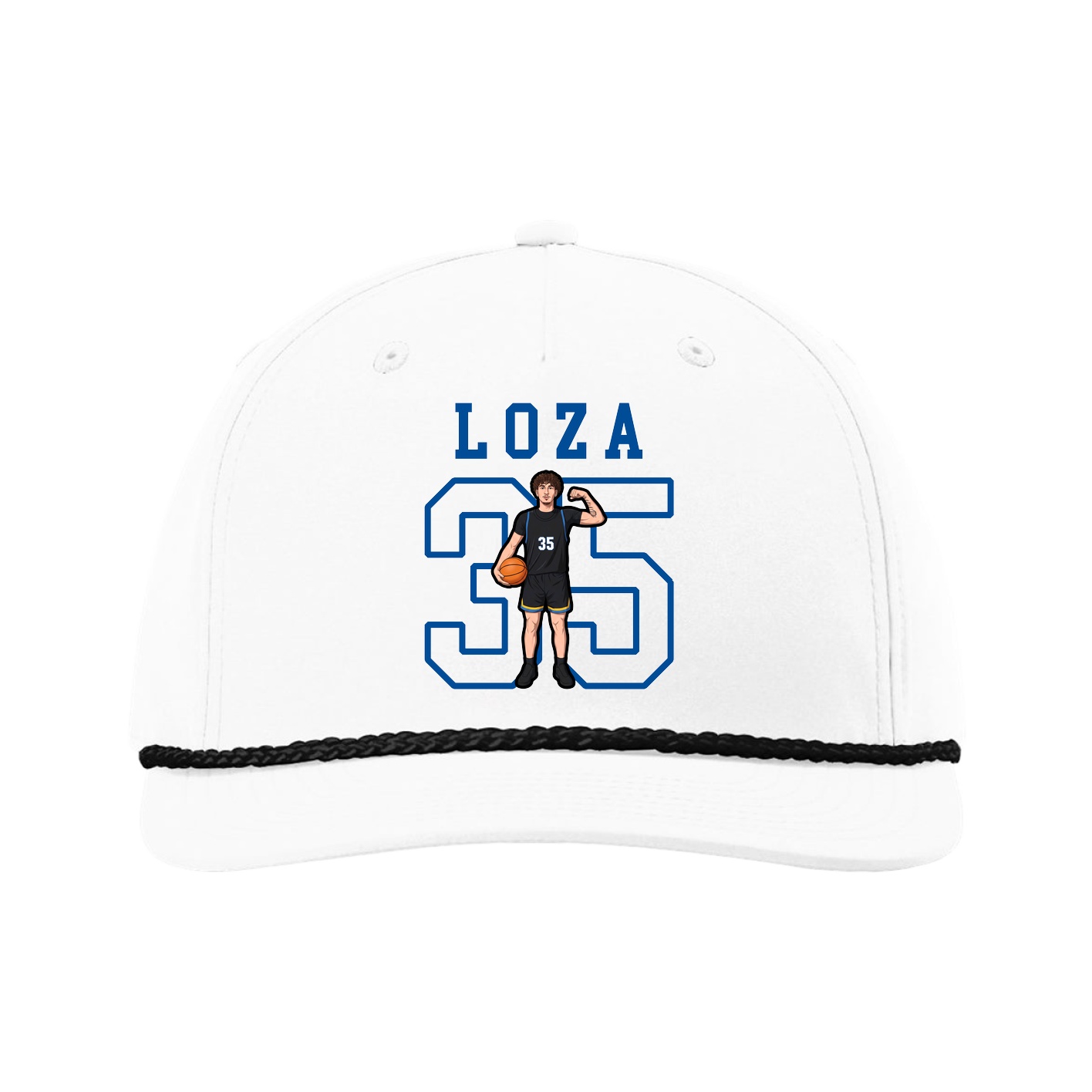 Five-Panel Classic Rope Cap — Shirsey in White