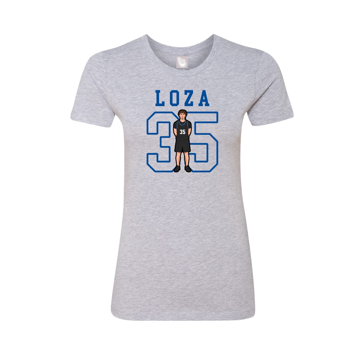 Fitted Women's Tee — Shirsey in Grey