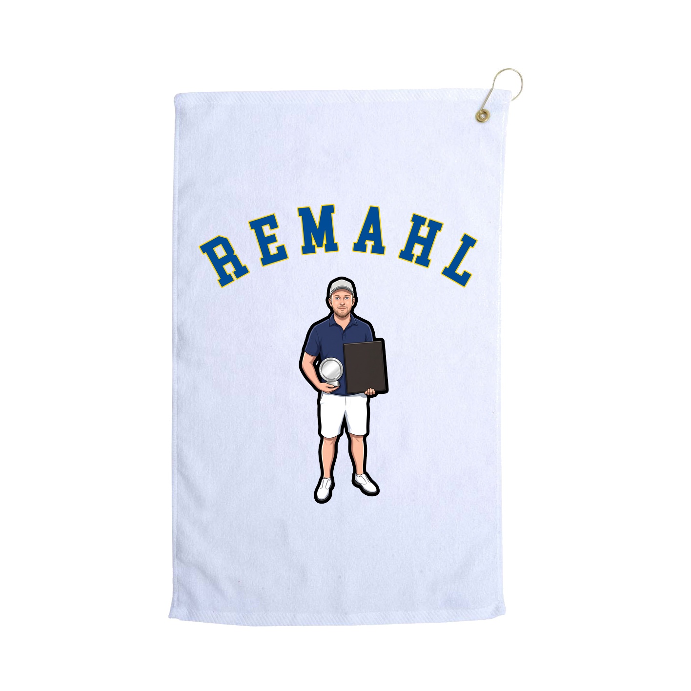 Golf Towel — Classic in White