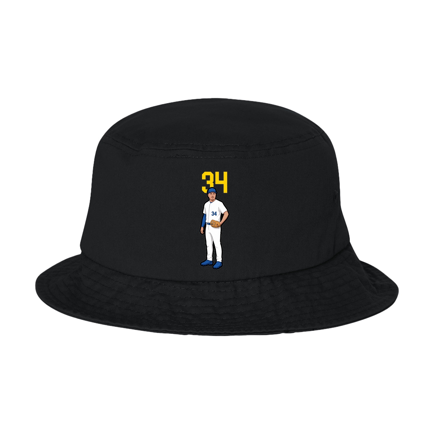 Bucket Cap — Number Top in Black