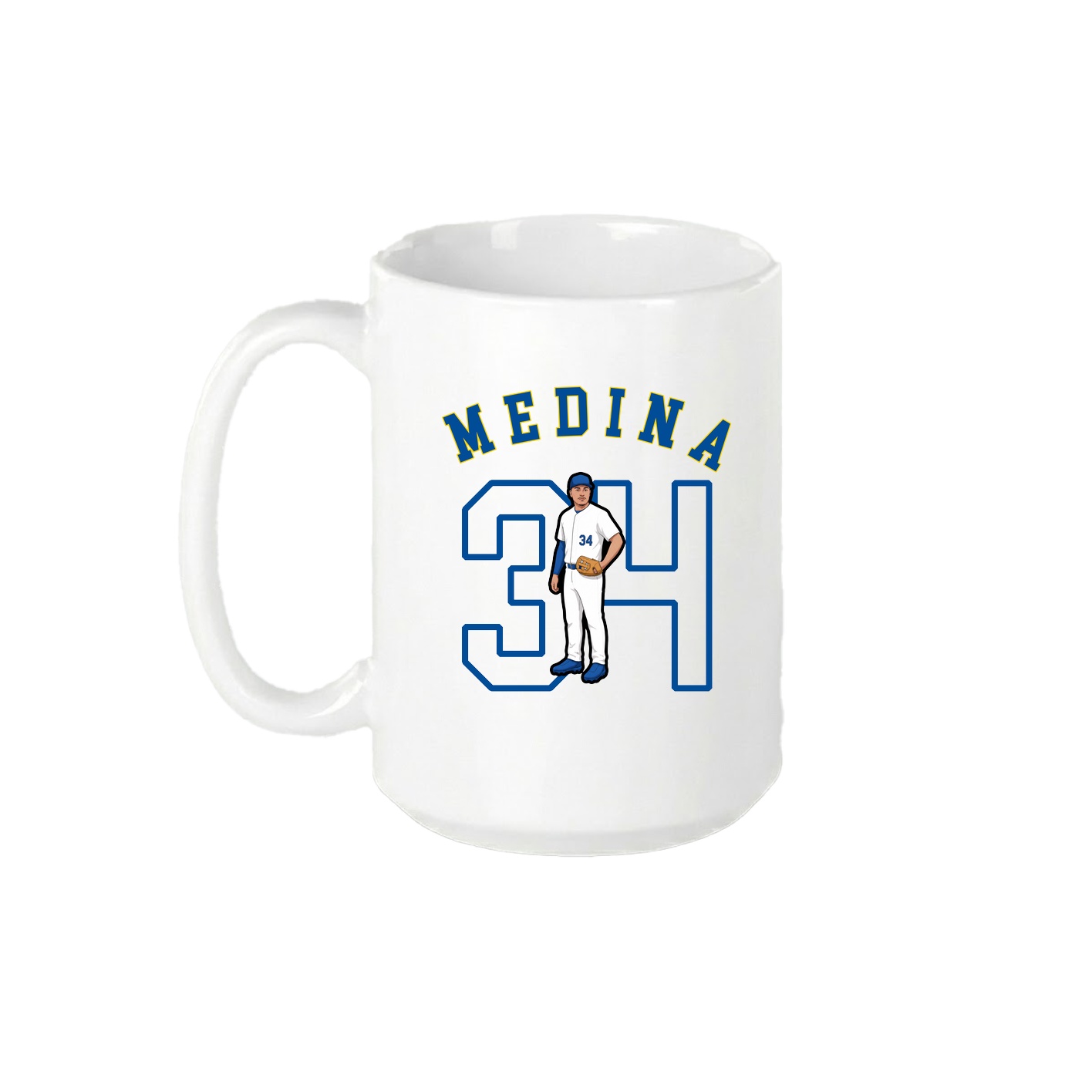 15oz Coffee Mug — Shirsey Arch in White