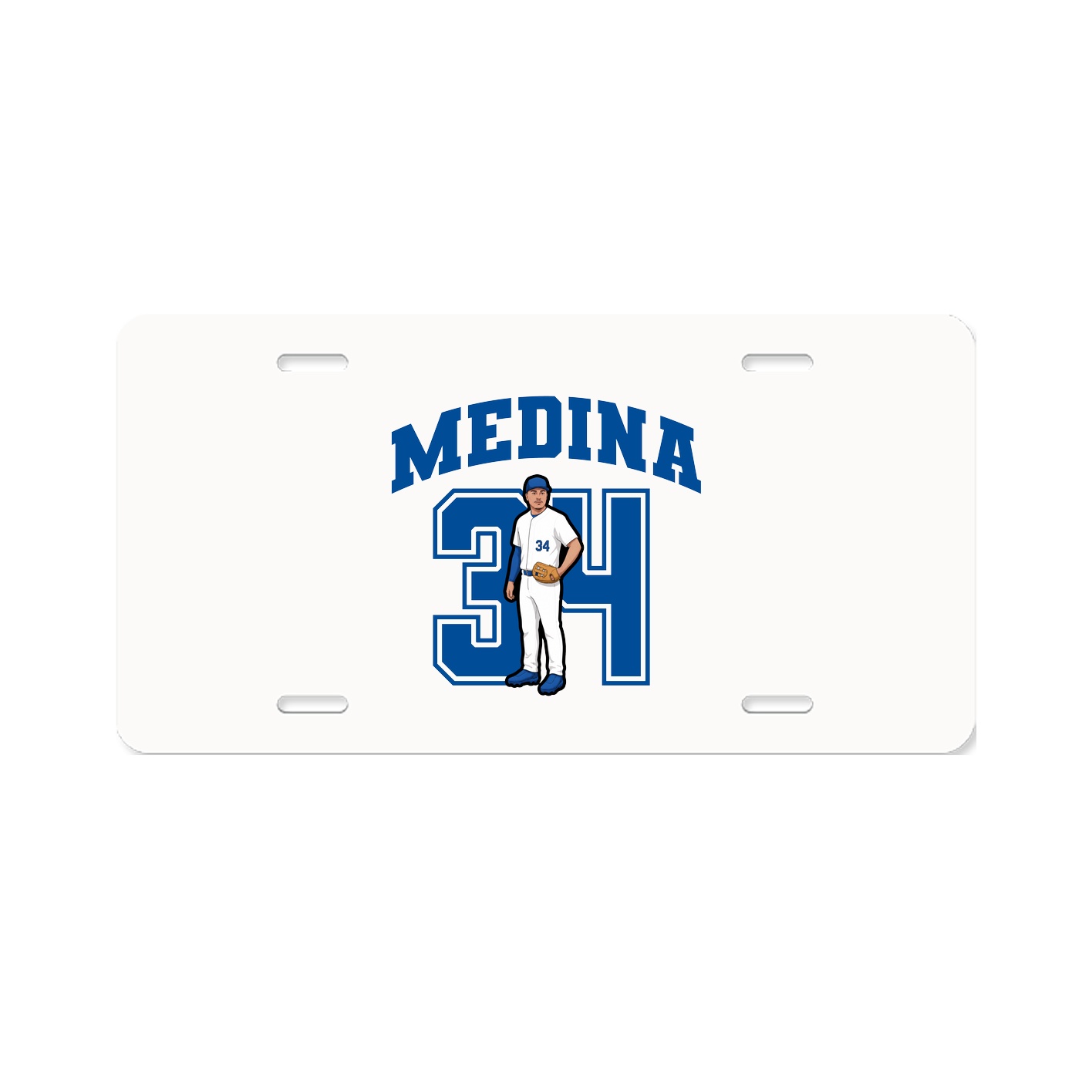 License Plate — Number in Classic