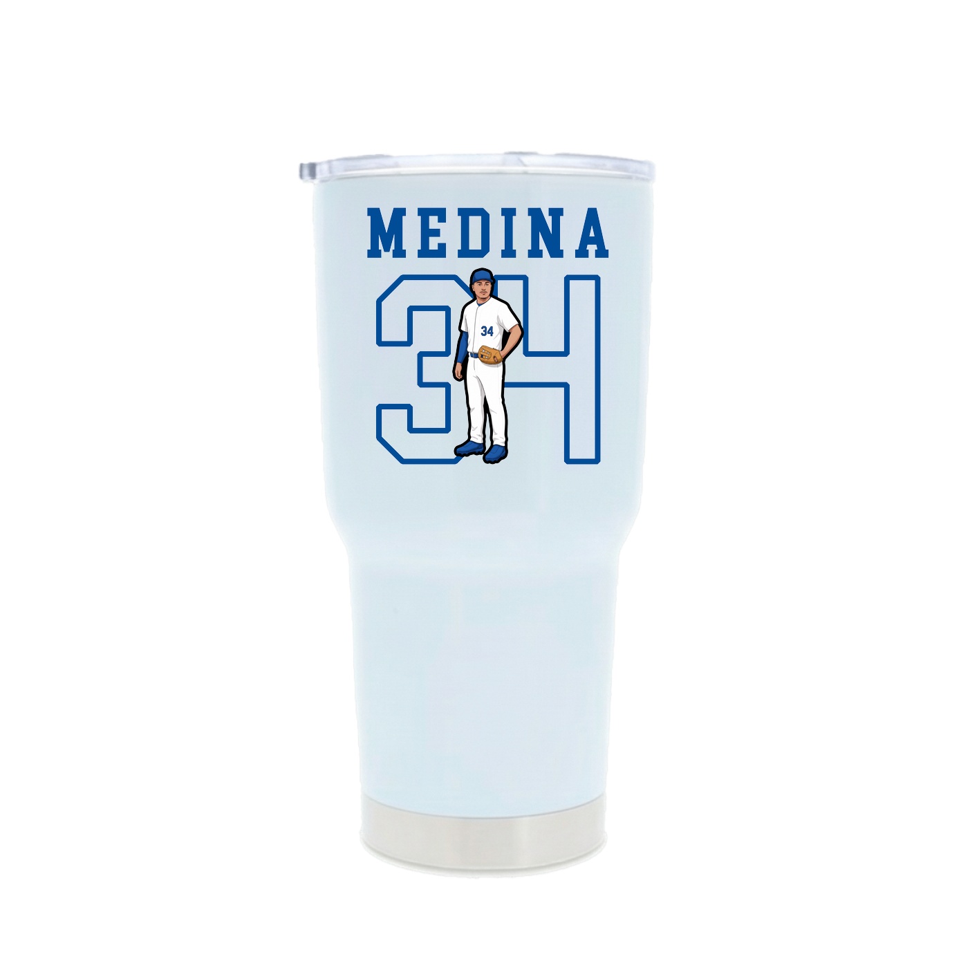 30oz Stainless Steel Tumbler — Shirsey in White