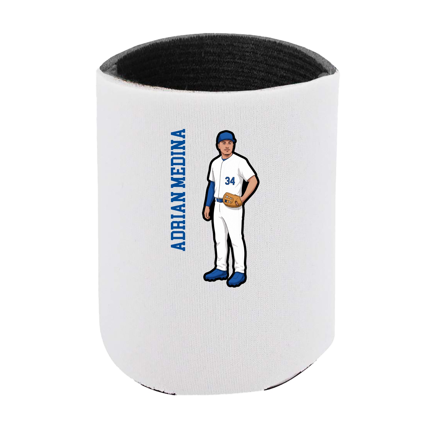 Can Holder — Name Vertical in White