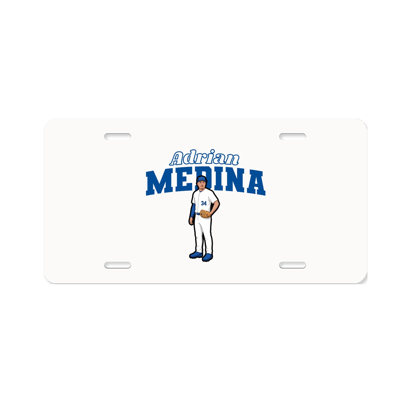 License Plate — Name Arch in Classic