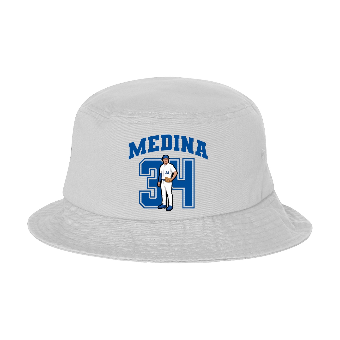 Bucket Cap — Number in White