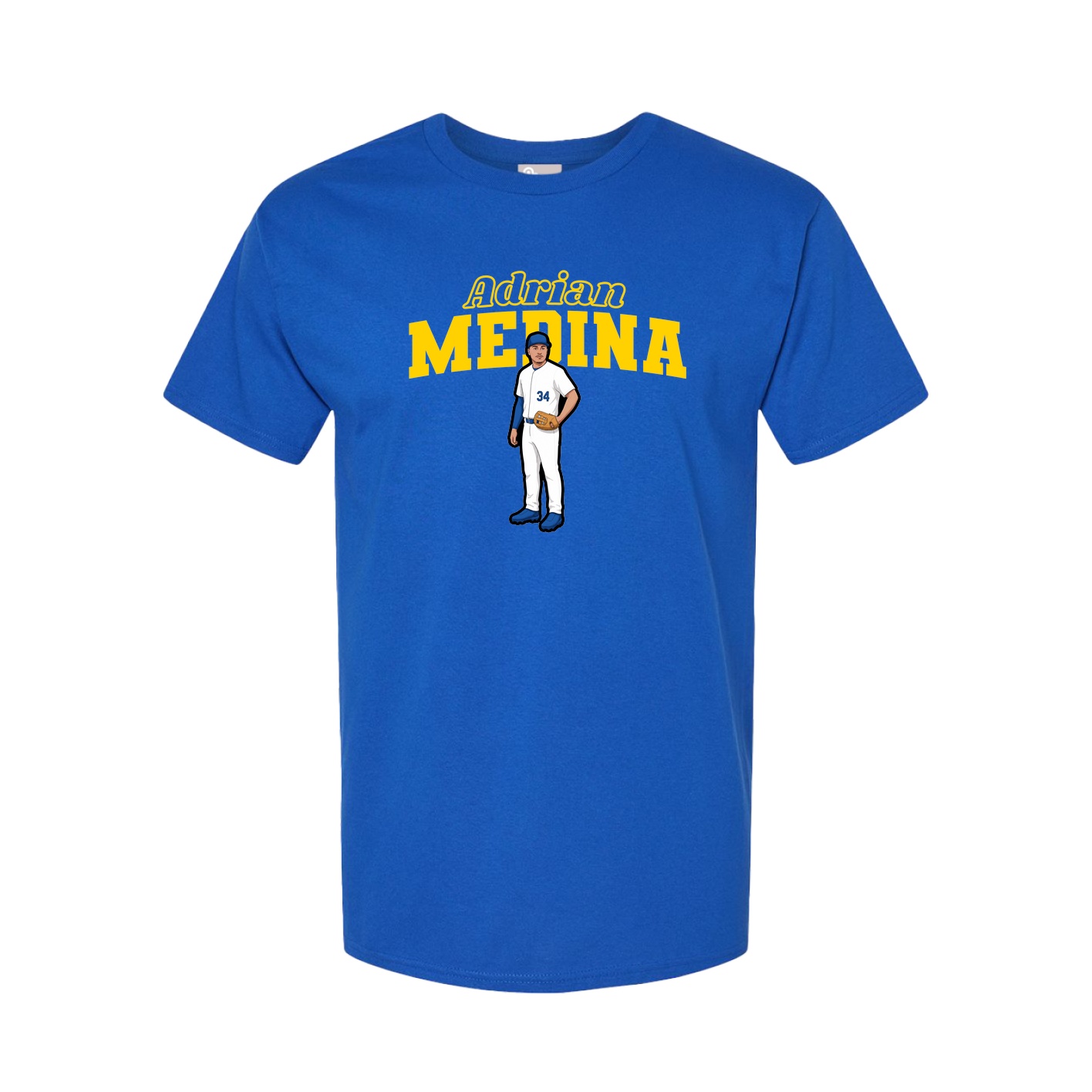 Youth Tee — Name Arch in Royal