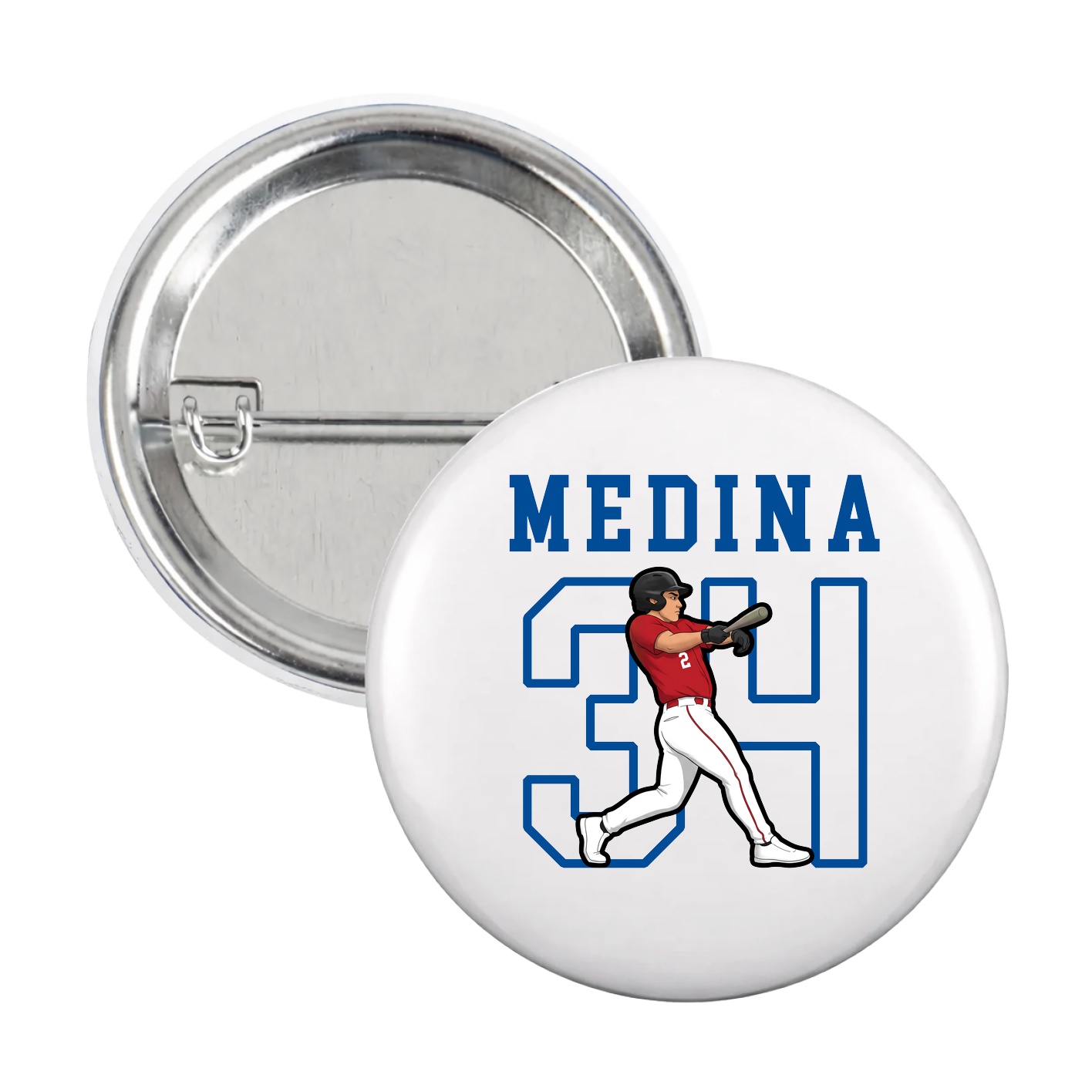 Game Day Button — Shirsey in White