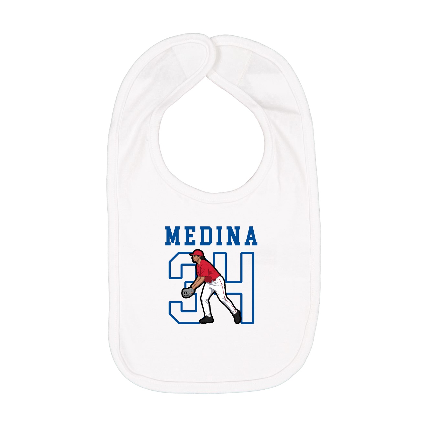Infant Bib — Shirsey in White